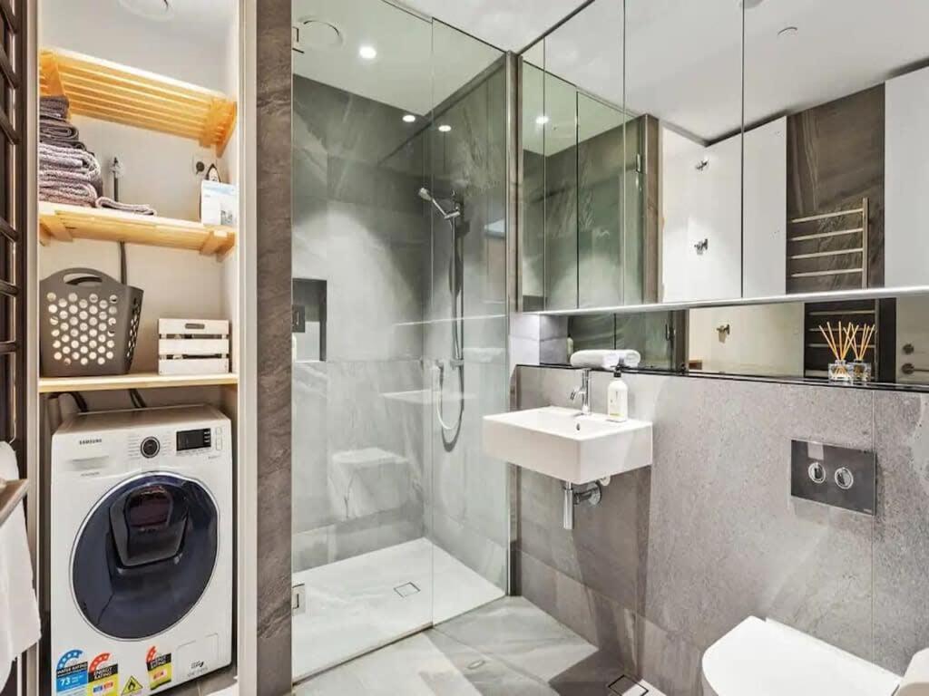 Modern One Bedroom Apartment In Wynyard Quarter 奥克兰 外观 照片